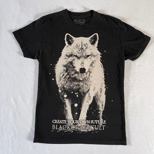 Black Craft Cult Tee Wolf Black Cotton
